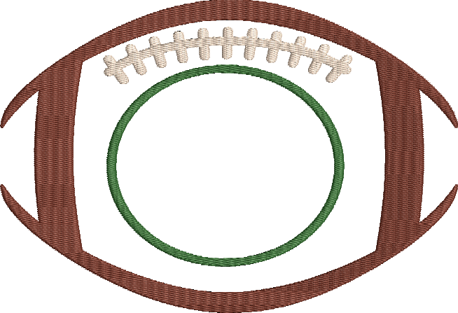 Football Monogram Machine Embroidery Designs